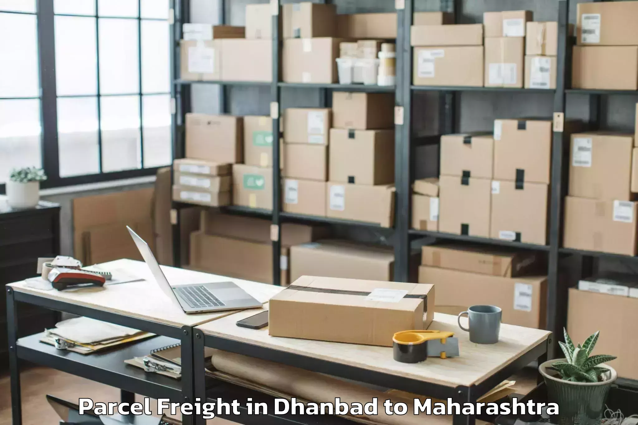 Hassle-Free Dhanbad to Jalgaon Parcel Freight